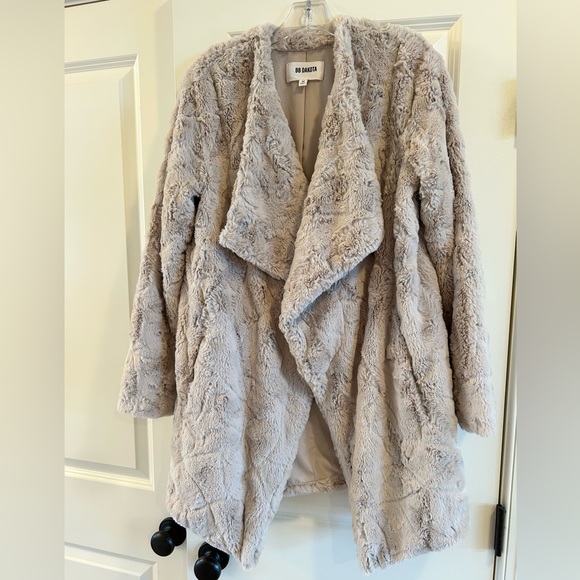 Faux Fur Wrap style jacket coat - Picture 1 of 3